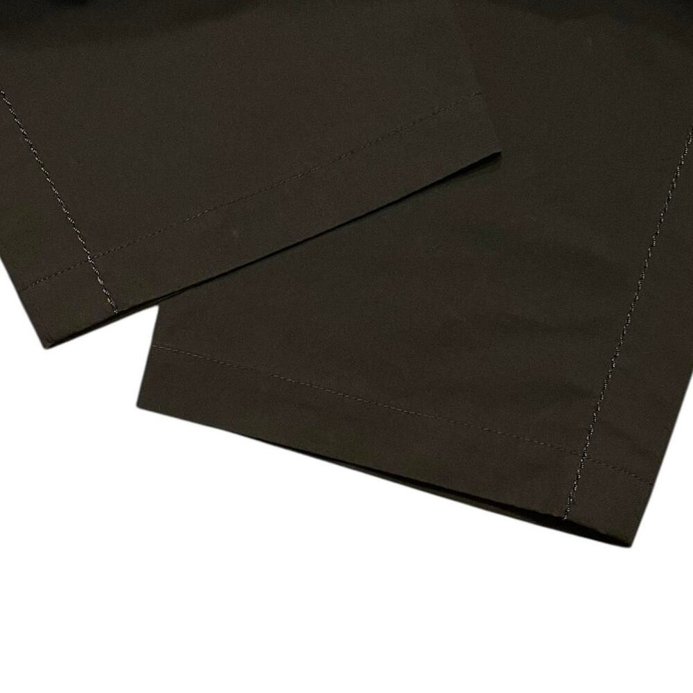 SACAI Japanese Luxury designer Cotton Oxford Pants black with velvet waistband - Picture 5 of 9